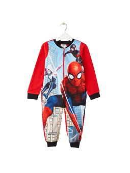 Tuta pigiama in pile di Spiderman