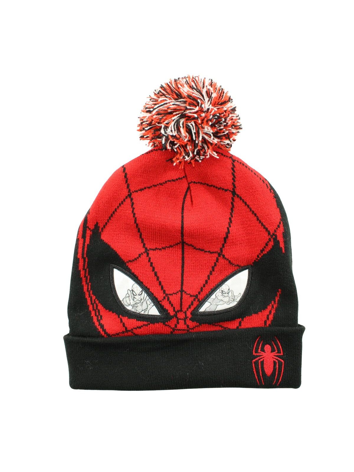 Bonnet avec pompon Spiderman