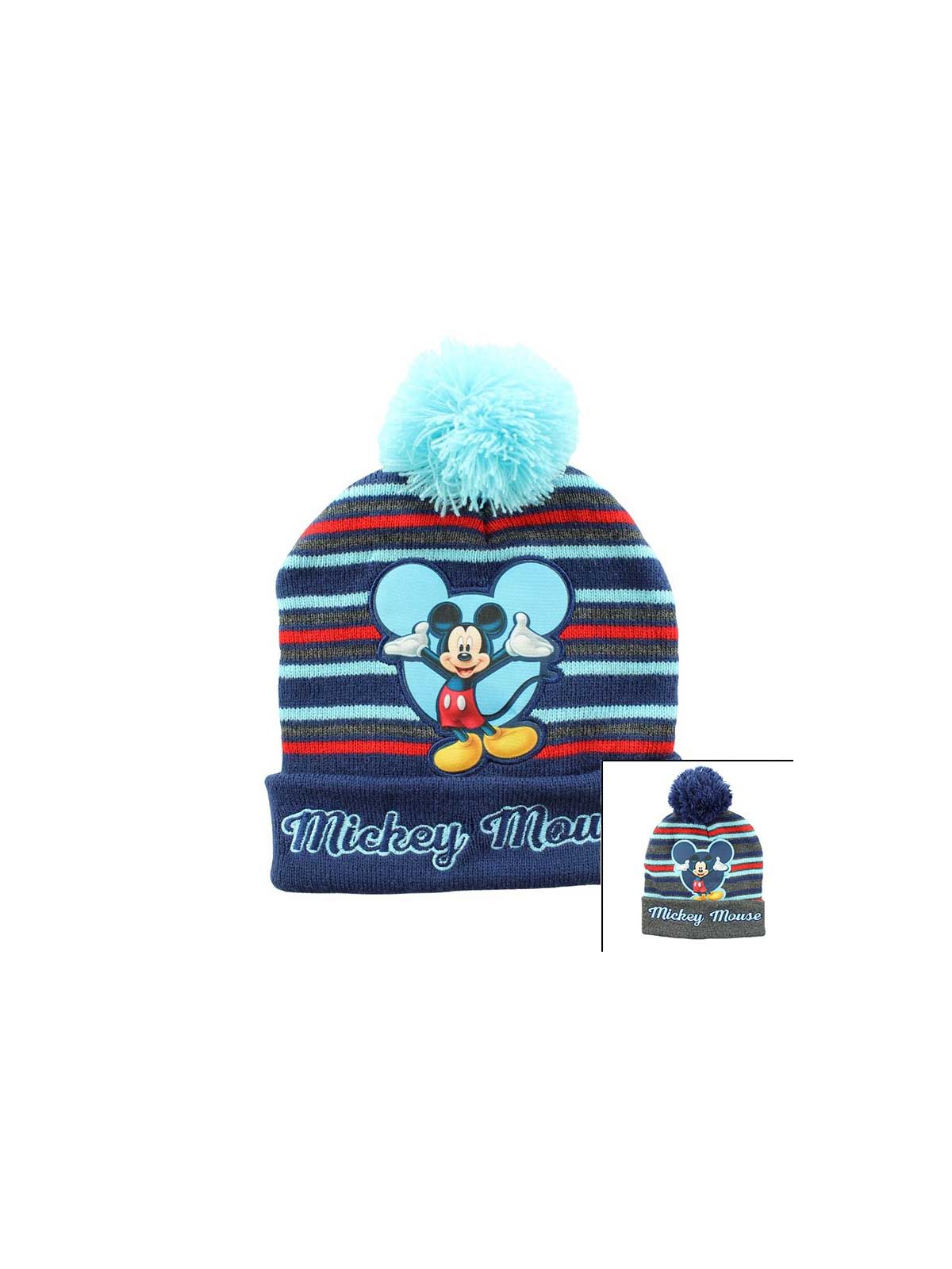 Mütze mit Mickey-Bommel
