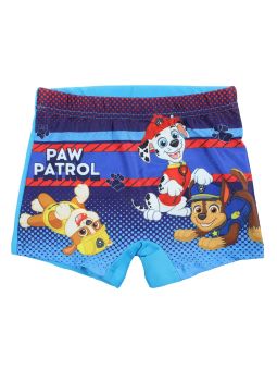 Paw Patrol swim trunks.