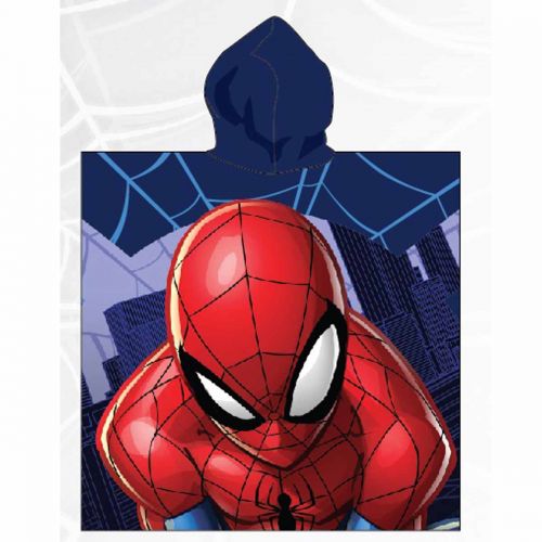 Poncho towel with a hood Spiderman 55x110