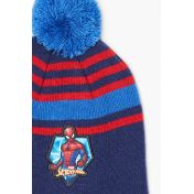 Spiderman Mütze mit Pompon