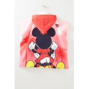 Minnie Poncho towel with a hood