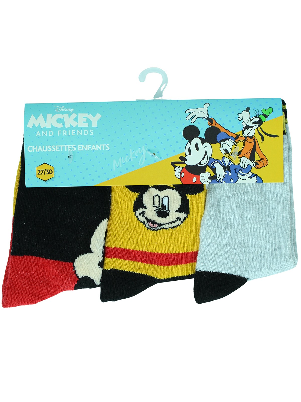 Mickey Paquete de 3 calcetines