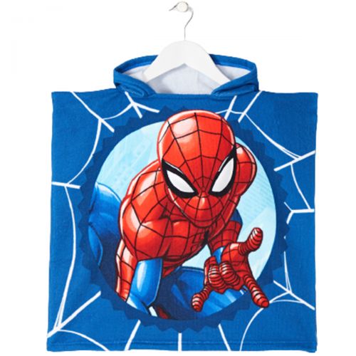 Spiderman Poncho towel with a hood