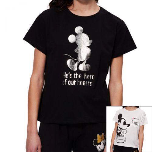 Mickey Camisetas con manga corta Mujer