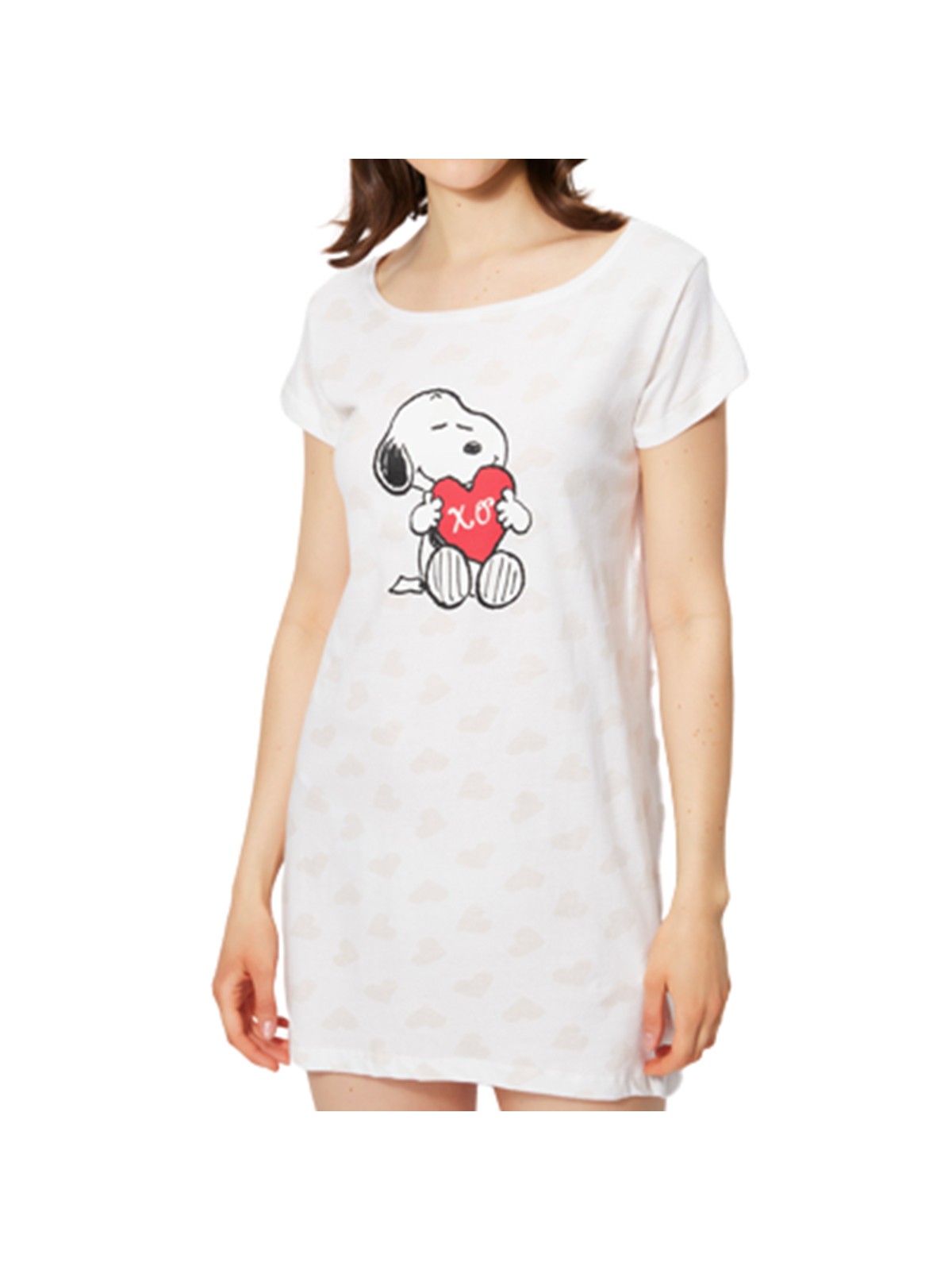 T-shirt long Snoopy Femme