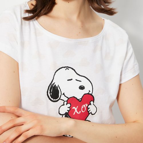 T-shirt long Snoopy Femme