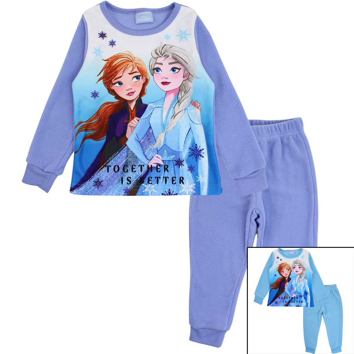 Pyjama polaire enfant Disney La reine des Neiges gris 2 ans