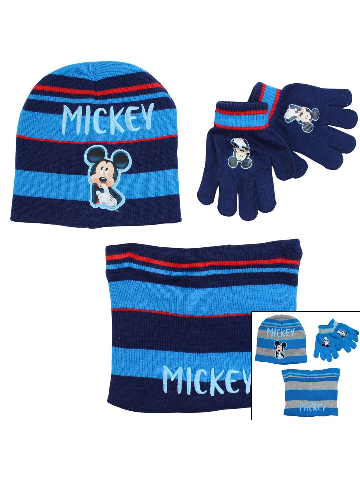 Mickey Muts met Nek warmer en handschoen
